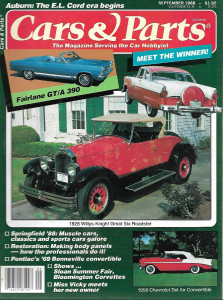 CARS & PARTS 1988 SEPT - FAIRLANE GT/A 390, '29 WILLY-KNIGHT, '69 BONNEVILLE*